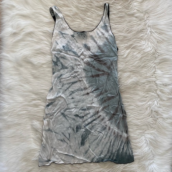 Hale Bob Black Crystal Beaded Embellished Sleeveless Silk Tunic Top Dress - Picture 7 of 12